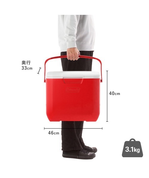COLEMAN(コールマン)の「エクスカーションクーラー/30QT(アウトドアグッズ・レディース・レッド/ブルー/チャコール・ONE SIZE)」の10枚目の写真