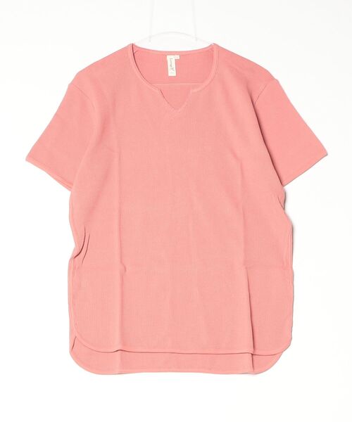 Lovege(ロベージ)の「Lovege-S/S WAFFLE TEE オーガニックコットン Tシャツ(Tシャツ/カットソー・メンズ・レッド系その他/オフホワイト/ヘザーグレー/ネイビー/スミクロ・2/3)」の5枚目の写真