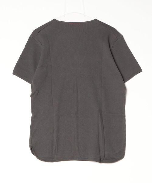 Lovege(ロベージ)の「Lovege-S/S WAFFLE TEE オーガニックコットン Tシャツ(Tシャツ/カットソー・メンズ・レッド系その他/オフホワイト/ヘザーグレー/ネイビー/スミクロ・2/3)」の6枚目の写真