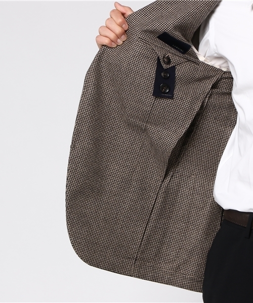 LARDINI 千鳥格子 テーラードジャケット LARDINI（ラルディーニ）の「LARDINI 千鳥格子テーラードジャケット
