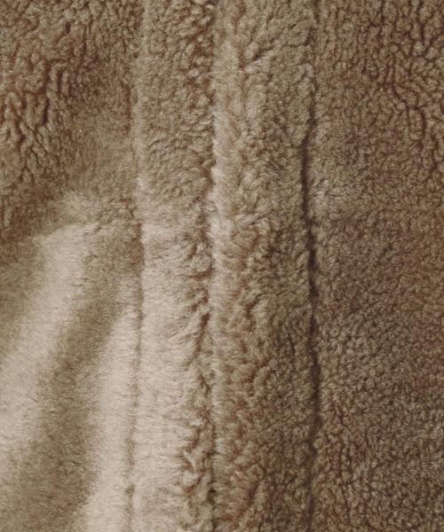 green label relaxing（グリーンレーベルリラクシング）の「[WEB限定] CF ボア 2WAY コート SHORT ◆（その他アウター・レディース・モカ/ナチュラル・36/38）」の10枚目の写真