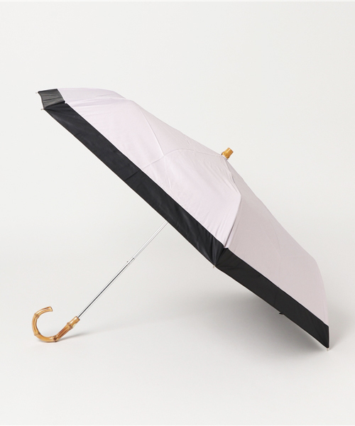 salle de bal（サルデバル）の「晴雨兼用傘 / 竹手ムジ 折りたたみ傘 27570 SGT（折りたたみ傘・レディース・ブラック/ネイビー/ピンク/ベージュ/オフホワイト・FREE）」の5枚目の写真