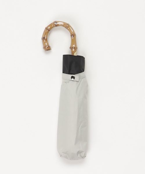 salle de bal（サルデバル）の「晴雨兼用傘 / 竹手ムジ 折りたたみ傘 27570 SGT（折りたたみ傘・レディース・ブラック/ネイビー/ピンク/ベージュ/オフホワイト・FREE）」の10枚目の写真