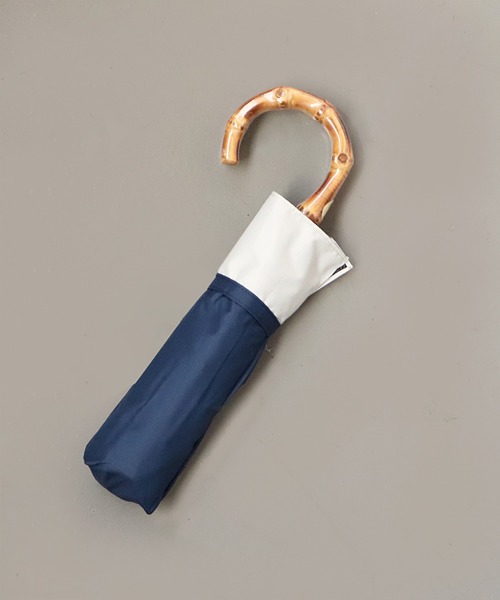 salle de bal（サルデバル）の「晴雨兼用傘 / 竹手ムジ 折りたたみ傘 27570 SGT（折りたたみ傘・レディース・ブラック/ネイビー/ピンク/ベージュ/オフホワイト・FREE）」の8枚目の写真