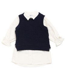 BREEZE | ベスト付きシャツワンピース(シャツワンピース)