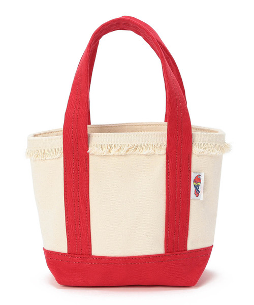 BEAMS LIGHTS(ビームスライツ)の「PARROTT CANVAS / フリンジ ミニトートバッグ(トートバッグ・レディース・レッド/ネイビー/サックスブルー/ピンク/パープル/オレンジ・ONE SIZE)」の5枚目の写真