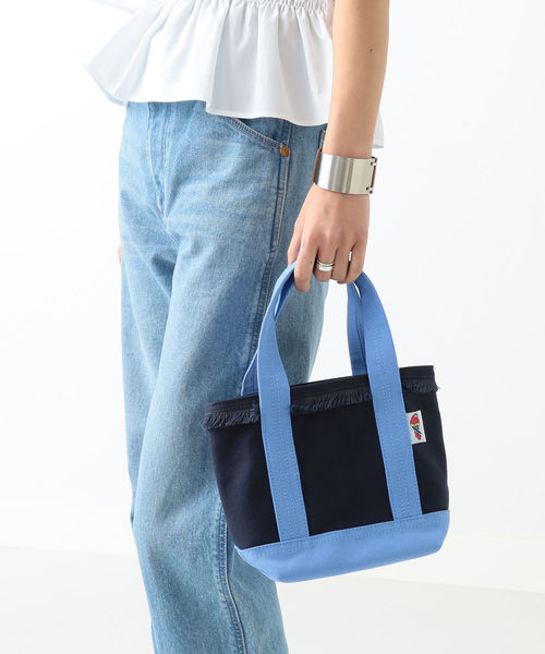 BEAMS LIGHTS(ビームスライツ)の「PARROTT CANVAS / フリンジ ミニトートバッグ(トートバッグ・レディース・レッド/ネイビー/サックスブルー/ピンク/パープル/オレンジ・ONE SIZE)」の21枚目の写真