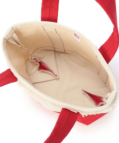 BEAMS LIGHTS(ビームスライツ)の「PARROTT CANVAS / フリンジ ミニトートバッグ(トートバッグ・レディース・レッド/ネイビー/サックスブルー/ピンク/パープル/オレンジ・ONE SIZE)」の15枚目の写真
