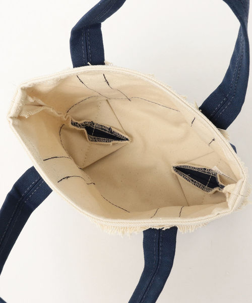 BEAMS LIGHTS(ビームスライツ)の「PARROTT CANVAS / フリンジ ミニトートバッグ(トートバッグ・レディース・レッド/ネイビー/サックスブルー/ピンク/パープル/オレンジ・ONE SIZE)」の9枚目の写真