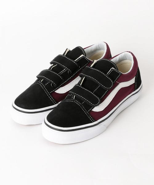 VANS（バンズ）の「VANS(バンズ) OLD SKOOL V 17cm-20cmスニーカー ◆（スニーカー・キッズ・ワインレッド・17cm/19cm/20cm/18cm）」の2枚目の写真