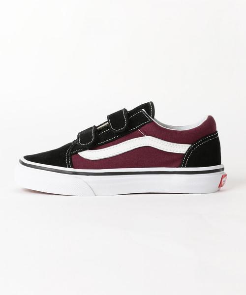 VANS（バンズ）の「VANS(バンズ) OLD SKOOL V 17cm-20cmスニーカー ◆（スニーカー・キッズ・ワインレッド・17cm/19cm/20cm/18cm）」の3枚目の写真