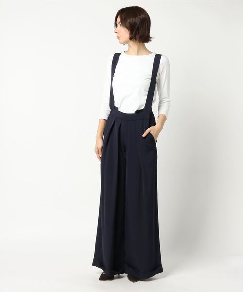 ELIN（エリン）の「[別注]ELIN / TRIACETATE JUMP SUIT（その他パンツ・レディース・ネイビー・36/38）」の4枚目の写真