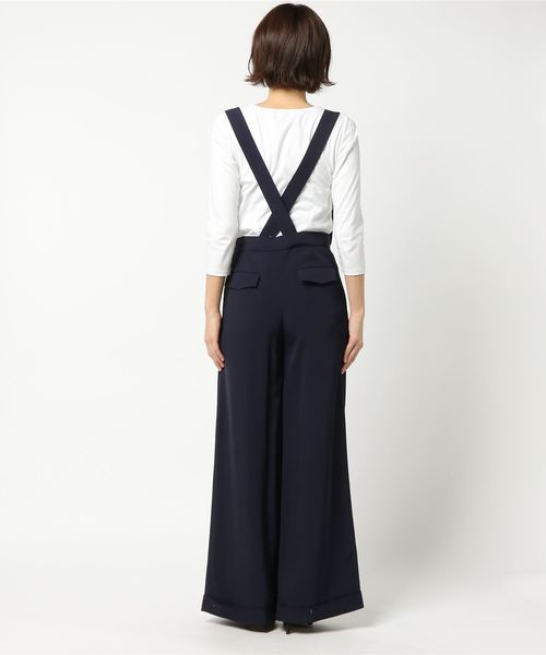 ELIN（エリン）の「[別注]ELIN / TRIACETATE JUMP SUIT（その他パンツ・レディース・ネイビー・36/38）」の2枚目の写真