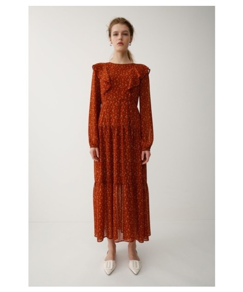 Moussy マウジー の Flower Ruffle Sleeve Dress ワンピース Wear Moussy マウジー の Flower Ruffle Sleeve Dress ワンピース Wear