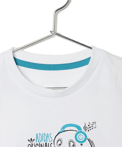 adidas Originals（アディダスオリジナルス）の「アディダス ベビー キッズ Tシャツ 動物柄 2013 adidas I GRAPHIC TEE（Tシャツ/カットソー・キッズ・ブルー/ホワイト/ピンク・4T）」の5枚目の写真
