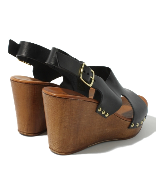 SHIPS for women（シップスフォーウィメン）の「ENESS:バック ストラップ サンダル◇（サンダル・レディース・ブラック/ベージュ・35/36/37/38）」の5枚目の写真