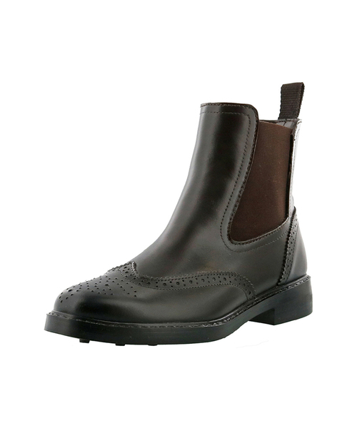 あしながおじさん（アシナガオジサン）の「〈あしながおじさん〉　サイドゴアレインブーツ　7301357（レインシューズ・レディース・ブラック/ダークブラウン・LL/S/M/L）」の5枚目の写真