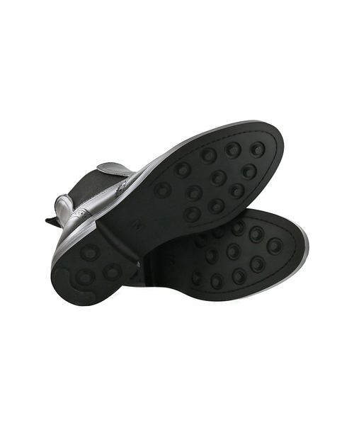 あしながおじさん（アシナガオジサン）の「〈あしながおじさん〉　サイドゴアレインブーツ　7301357（レインシューズ・レディース・ブラック/ダークブラウン・LL/S/M/L）」の8枚目の写真