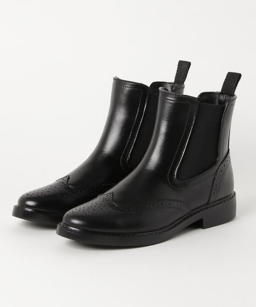 あしながおじさん（アシナガオジサン）の「〈あしながおじさん〉　サイドゴアレインブーツ　7301357（レインシューズ・レディース・ブラック/ダークブラウン・LL/S/M/L）」の12枚目の写真