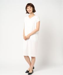 コットンキュプラ ニットドレス