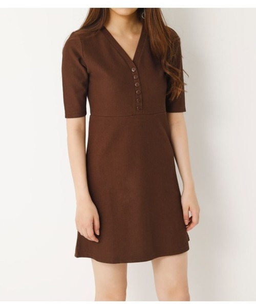 Sly スライ の Ripple V N Miniop ワンピース Wear Sly スライ の Ripple V N Miniop ワンピース Wear