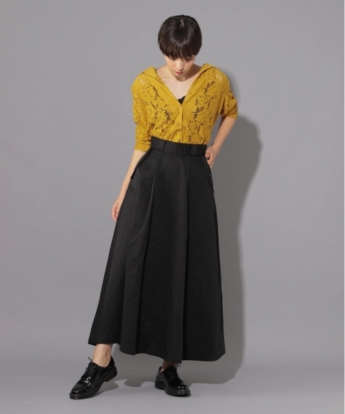 PAGEBOY（ページボーイ）の「レトロレース開襟シャツ（シャツ/ブラウス・レディース・ホワイト/ブラック/マスタード/オレンジ・FREE）」の11枚目の写真