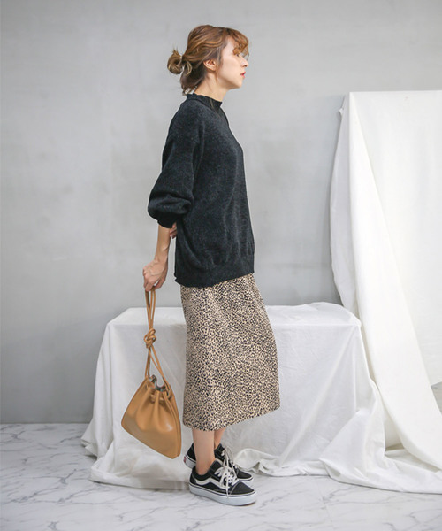 select MOCA（セレクトモカ）の「フェイクレザー巾着バッグ（ショルダーバッグ・レディース・ブラック/ベージュ/キャメル・FREE）」の15枚目の写真