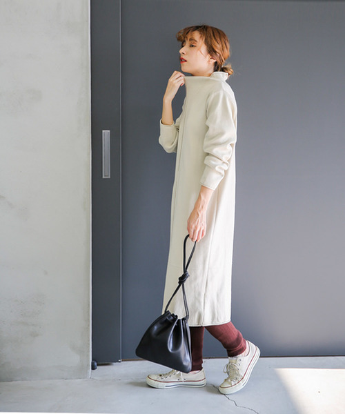 select MOCA（セレクトモカ）の「フェイクレザー巾着バッグ（ショルダーバッグ・レディース・ブラック/ベージュ/キャメル・FREE）」の22枚目の写真