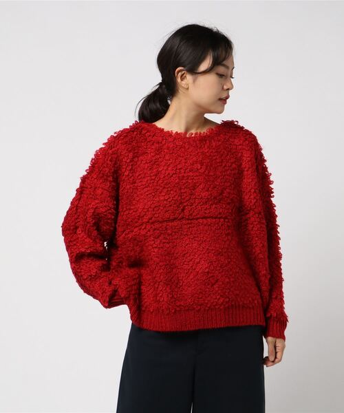 VIBGYOR Women(ヴィブジョー ウィメン)の「【six mouse】リングニットプルオーバー(ニット/セーター・レディース・グリーン/サックスブルー/マスタード/ピンク/レッド・MEDIUM)」の5枚目の写真