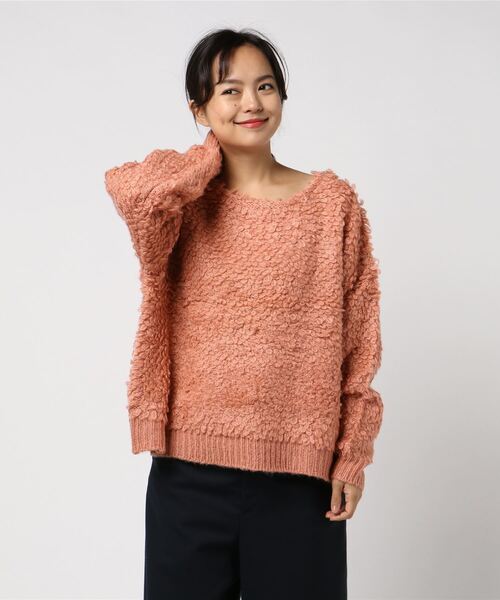 VIBGYOR Women(ヴィブジョー ウィメン)の「【six mouse】リングニットプルオーバー(ニット/セーター・レディース・グリーン/サックスブルー/マスタード/ピンク/レッド・MEDIUM)」の4枚目の写真