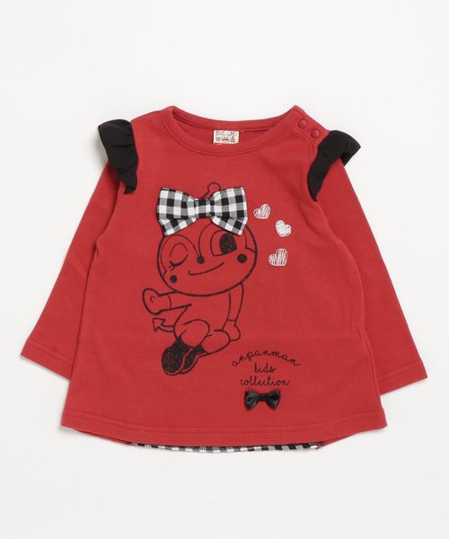 ANPANMAN KIDS COLLECTION(アンパンマンキッズコレクション)の「【アンパンマン】バックシャンDK長袖T(Tシャツ/カットソー)」|レッド