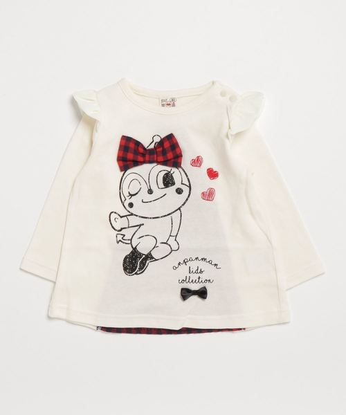 ANPANMAN KIDS COLLECTION(アンパンマンキッズコレクション)の「【アンパンマン】バックシャンDK長袖T(Tシャツ/カットソー)」|オフホワイト