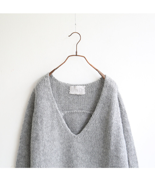 osharewalker(オシャレウォーカー)の「『ゆるふわVネックニット』(ニット/セーター・レディース・ネイビー/グレー/ボルドー/ブラック/ベージュ系その他・1/2)」の18枚目の写真