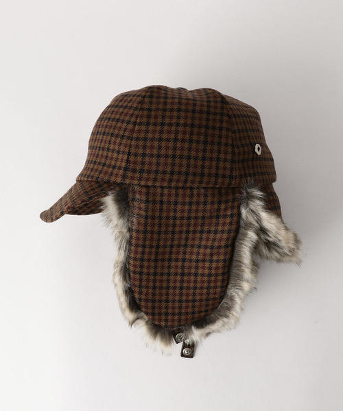 Nine Tailor（ナインテイラー）の「＜NINE TAILOR × monkey time＞ OUTSIDE CAP BR/フライトキャップ（キャップ・メンズ・ブラウン・FREE）」の7枚目の写真