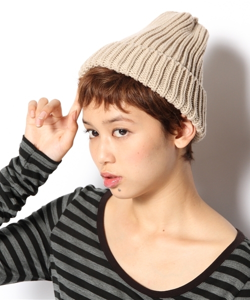 goa（ゴア）の「ニットキャップ（ニットキャップ/ビーニー・レディース・アイボリー/ブラック/ブラウン/レッド・FREE）」の9枚目の写真