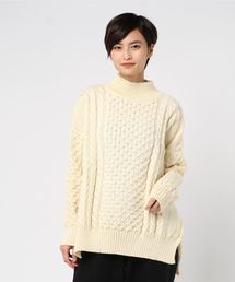 Kerrywoollenmills | 【Kerry Woollen Mills / ケリーウーレンミルズ】Aran Cable High Neck(ニット/セーター)