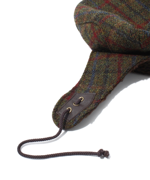 J.PRESS（ジェイプレス）の「ハリス耳あてボア（ハンチング/ベレー帽・メンズ・グリーン系4・F）」の7枚目の写真