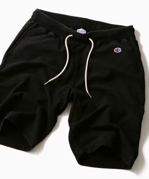Champion（チャンピオン）の「Champion×SHIPS: 別注 リバースウィーブ(R) 9.4oz 黒硫化染め ジャージー ショーツ□（その他パンツ・メンズ・ブラック/チャコールグレー・SMALL/MEDIUM/LARGE/X-LARGE）」の2枚目の写真