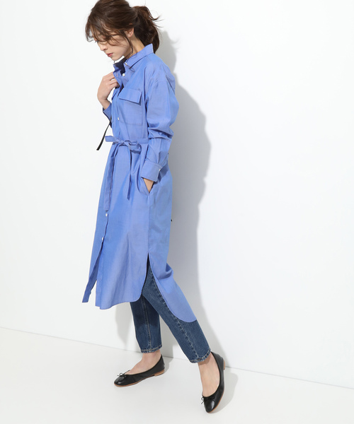 鎌倉シャツ Vis Makers ワンピース ロングシャツワンピース Bve を購入できます Vis ロングシャツワンピース ワンピース Makers Shirt Kamakura メーカーズシャツカマクラ のファッション お買い得モデル即出荷