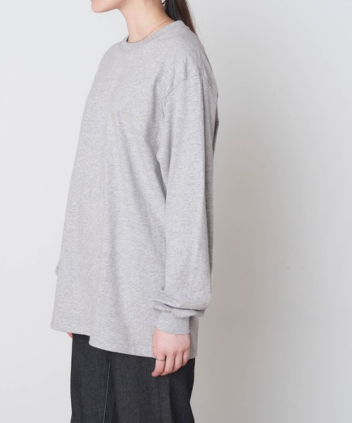 GILDAN（ギルダン）の「【GILDAN ギルダン】 ビッグシルエットクルーネックロンT（Tシャツ/カットソー・レディース・グリーン系その他/ホワイト/グレー/チャコール/ゴールド/ネイビー/オリーブ/ブラック/パープル/ナチュラル/マルーン/オレンジ系その他/サンドベージュ/オレンジ・M/XL/L/S）」の20枚目の写真