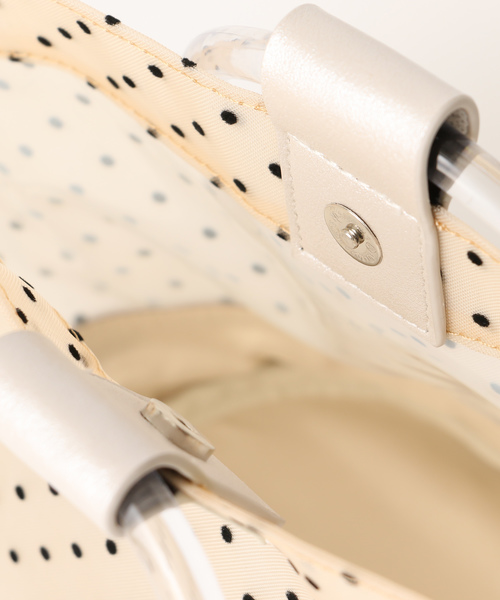 OLIVE des OLIVE（オリーブデオリーブ）の「プラハンドルドットミニトート（トートバッグ・レディース・ブラック/ピンクベージュ・FREE）」の8枚目の写真