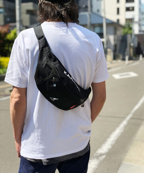 KANGOL(カンゴール)の「【KANGOL/カンゴール】 ウエストバッグ(ボディバッグ/ウエストポーチ・メンズ・ブラック/グレー/ラベンダー/ブラック×ホワイト/ベージュ・FREE)」の11枚目の写真