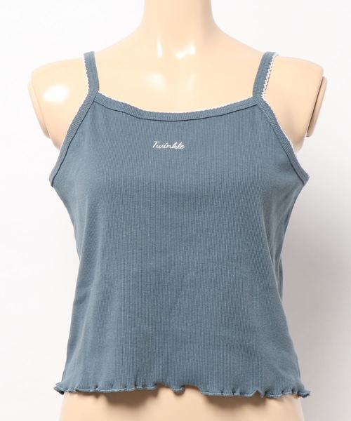 apres jour（アプレジュール）の「テレコロゴ刺繍キャミソール【ZOZOTOWN限定アイテム】（タンクトップ・レディース・ブルー/ラベンダー/その他/ブラック/オフホワイト/ベージュ/ブルー系その他・フリー）」の19枚目の写真