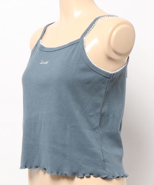 apres jour（アプレジュール）の「テレコロゴ刺繍キャミソール【ZOZOTOWN限定アイテム】（タンクトップ・レディース・ブルー/ラベンダー/その他/ブラック/オフホワイト/ベージュ/ブルー系その他・フリー）」の22枚目の写真
