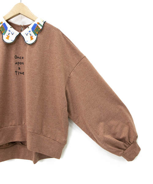 rivet & surge（リベットアンドサージ）の「rivet & surge /リベット＆サージ　刺繍衿 プルオーバー（Tシャツ/カットソー・レディース・ミント/オレンジ・FREE）」の7枚目の写真