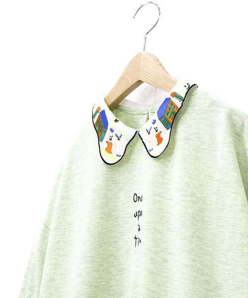rivet & surge（リベットアンドサージ）の「rivet & surge /リベット＆サージ　刺繍衿 プルオーバー（Tシャツ/カットソー・レディース・ミント/オレンジ・FREE）」の11枚目の写真