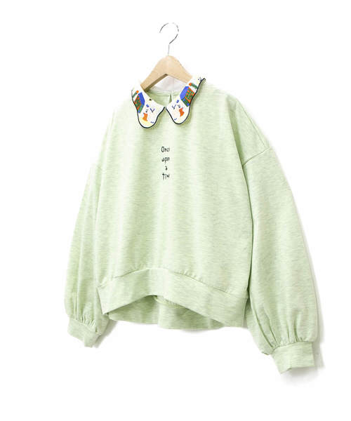rivet & surge（リベットアンドサージ）の「rivet & surge /リベット＆サージ　刺繍衿 プルオーバー（Tシャツ/カットソー・レディース・ミント/オレンジ・FREE）」の12枚目の写真