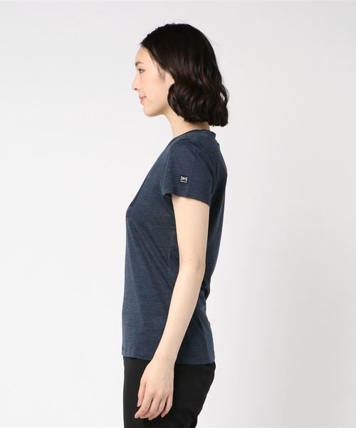 SN super.natural（スーパーナチュラル）の「エスエヌスーパーナチュラル W ESSENTIAL I.D. TEE（Tシャツ/カットソー・レディース・ネイビー/グレー/ブラウン・M/SS/S/L）」の5枚目の写真