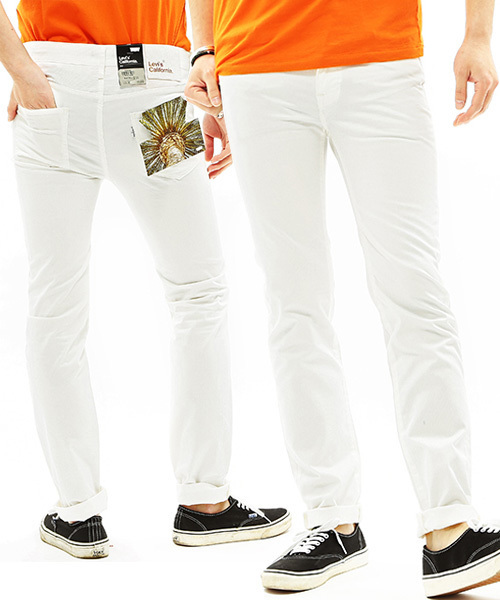 BEAMS(ビームス)の「○LEVIS CALIFORNIA / Californians 5Pocket Slim Bedford Codes(その他パンツ・メンズ・ホワイト/ブラック・28inch/30inch/32inch)」の2枚目の写真