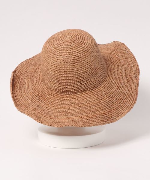 DouDou（ドゥドゥ）の「ツバ広HAT（ハット・レディース・ベージュ/ブラウン・FREE）」の3枚目の写真